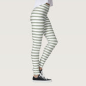 Leggings Motif de bande blanche (Droite)