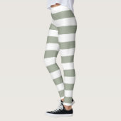 Leggings Motif de bande blanche (Gauche)