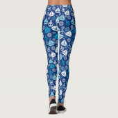 Leggings Motif de bande dessinée avec des voiliers (Dos)