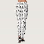 Leggings Motif de bande dessinée de chien de Keeshond (Dos)