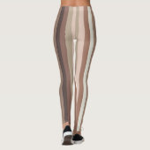 Leggings Motif de bande verticale Terre (Dos)