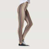 Leggings Motif de bande verticale Terre (Droite)