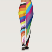 Leggings Motif de bandes colorées (Dos)