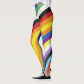 Leggings Motif de bandes colorées (Gauche)