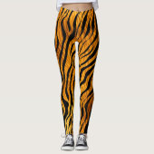 Leggings Motif de bandes de tigres (Devant)