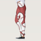 Leggings Motif de base-ball (Gauche)