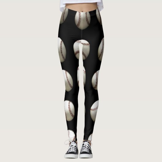 Leggings Motif de baseball (Devant)
