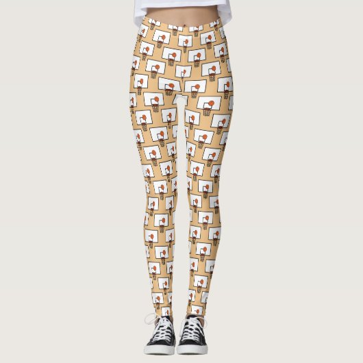 Leggings Motif de basket-ball (Devant)