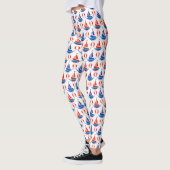 Leggings Motif de bateau à voile (Gauche)
