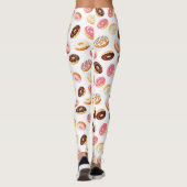 Leggings Motif de beigne douce (Dos)