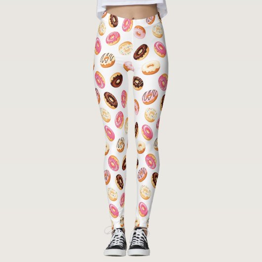 Leggings Motif de beigne douce (Devant)