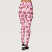 Leggings Motif de beigne rose (Dos)