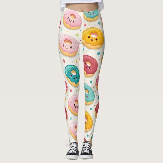Leggings Motif de beignet (Devant)