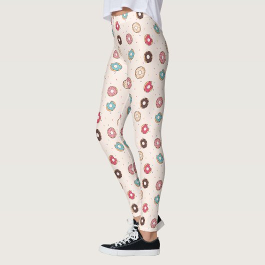 Leggings Motif de beignets sucrés (Gauche)
