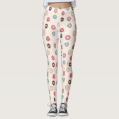 Leggings Motif de beignets sucrés (Devant)