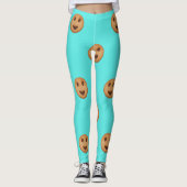 Leggings Motif de biscuits souriants (Devant)
