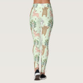 Leggings Motif De Bois D'Ours Et De Cerfs (Dos)