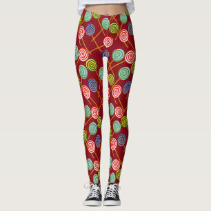 Leggings Motif de bonbons motif Lollies lollipop 10