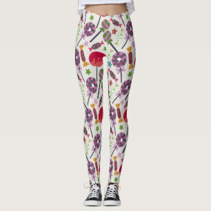 Leggings Motif de bonbons motif Lollies lollipop 11