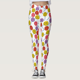 Leggings Motif de bonbons   motif Lollies   lollipop 2