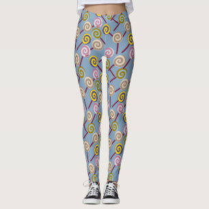 Leggings Motif de bonbons   motif Lollies   lollipop 3