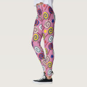 Leggings Motif de bonbons | motif Lollies | lollipop 7 (Gauche)