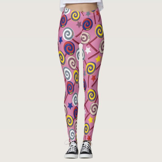 Leggings Motif de bonbons | motif Lollies | lollipop 7 (Devant)