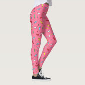 Leggings Motif de bonbons rose amusant (Droite)