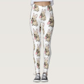 Leggings Motif de bouledogues français (Devant)