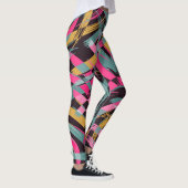Leggings Motif de brosse artistique. (Droite)