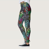 Leggings motif de bulle 02.b DGrey BG (Gauche)