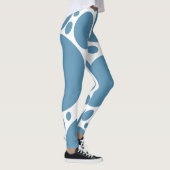 Leggings Motif de bulle bleue (Droite)