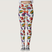 Leggings Motif de bulle Superhero (Devant)