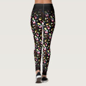 Leggings Motif de bulles aléatoires multicolores Abstraites (Dos)