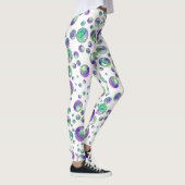 Leggings Motif de bulles violettes (Droite)