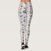 Leggings Motif de cactus d'aquarelle (Dos)