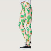 Leggings Motif de cactus pointillés (Gauche)