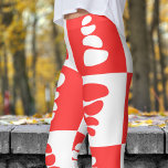Leggings Motif de cailloux rouges et blancs<br><div class="desc">Stand Out in Style : Elevez votre jeu de mode avec ces leggings de galets! Avec un design saisissant et coloré avec des contrastes audacieux, ces leggings sont parfaits pour tous ceux qui cherchent à ajouter une touche unique à leur look. Que vous soyez à la recherche d’une sortie décontractée...</div>