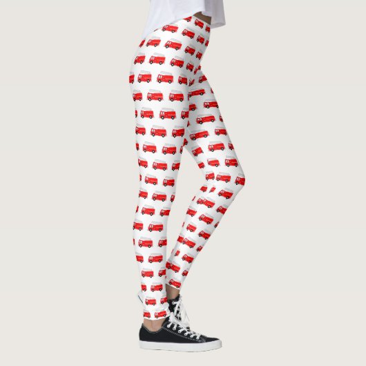 Leggings Motif de camion-feu rouge (Droite)