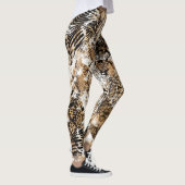 Leggings Motif de camouflage coloré Leopard Zebra (Droite)