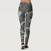 Leggings Motif de Camouflage gris, Motif militaire, Armée (Dos)