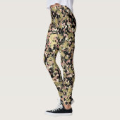 Leggings Motif de camouflage noir rose or (Gauche)