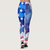 Leggings Motif de camouflage patriotique (Dos)