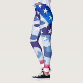 Leggings Motif de camouflage patriotique (Gauche)