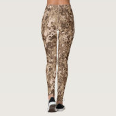 Leggings Motif de camouflage pixelisé marron (Dos)