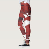 Leggings Motif de camouflage rouge (Gauche)