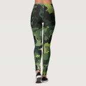 Leggings Motif de camouflage vert (Dos)