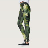 Leggings Motif de camouflage vert (Gauche)