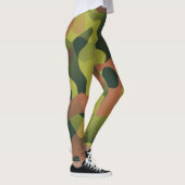 Leggings Motif de camouflage vert et marron (Droite)