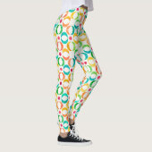 Leggings Motif de cercles couleur aquarelle (Droite)